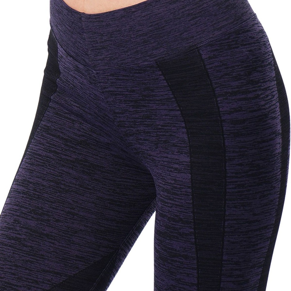 ♻️LAST DAY 4/17♻️ NUX Purple and Black Rochester Leggings High-Waist Stretch